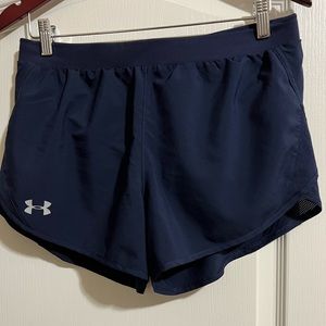 Under Armour loose fit heatgear woman’s size med shorts.